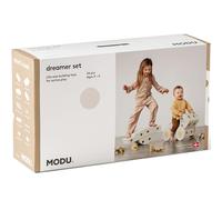 Le Set MODU Dreamer | Sand Grey & Honey Yellow | Jouet de Construction Grandeur Nature | 25+ créations pour Le Jeu Actif et la motricité | Porteur et Jouet d'équilibre | Éveil créatif, 0-6 Ans