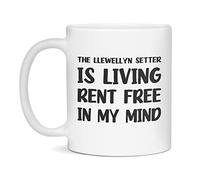 Le Setter De Llewellyn Occupe Mes Pensées Sans Payer De Loyer. Tasses À Thé Humour Mug Pratiques Mug À Café Pour Cuisine Bureau L'École Maison 330Ml