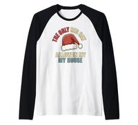 Le Seul Chapeau Rouge autorisé : Noël rétro Anti-Trump Manche Raglan