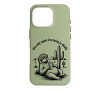 Le Seul Squat Que Je Fais est Diddly Funny Sloth Anti Fitness Coque pour iPhone 16 Pro