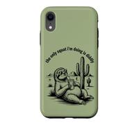 Le Seul Squat Que Je Fais est Diddly Funny Sloth Anti Fitness Coque pour iPhone XR