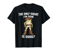 Le Seul Squat Que Je Fais est Le mème Diddly Funny Cowboy Frog T-Shirt