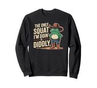 Le Seul Squat Que Je Fais est Une Botte de Cowboy Diddly Frog Sweatshirt