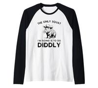 Le Seul Squat Que Je Vais Faire est Un Capybara Diddly drôle Manche Raglan