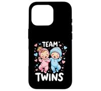 Le Sexe des Jumeaux, Fille et garçon, révèle Le Sexe de l'équipe de Conception Twins Baby Coque pour iPhone 16 Pro