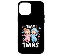Le Sexe des Jumeaux, Fille et garçon, révèle Le Sexe de l'équipe de Conception Twins Baby Coque pour iPhone 12 Pro Max