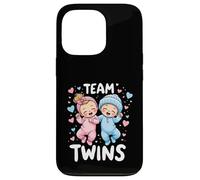 Le Sexe des Jumeaux, Fille et garçon, révèle Le Sexe de l'équipe de Conception Twins Baby Coque pour iPhone 13 Pro