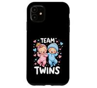 Le Sexe des Jumeaux, Fille et garçon, révèle Le Sexe de l'équipe de Conception Twins Baby Coque pour iPhone 11