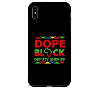 Le shérif Adjoint de Dope Black est Fier de sa carrière Professionnelle Noire Coque pour iPhone XS Max