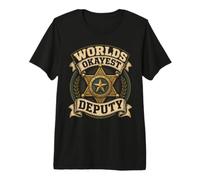 Le shérif Adjoint Le Plus OK du Monde est drôle T-Shirt Haut de Gamme