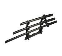 Le Shogun Série 3 Set Bokken Katana Wakizashi Tanto en Bois avec Support d'épée Libre