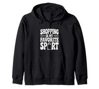 Le Shopping est Mon Plaisir Sportif préféré Sweat à Capuche