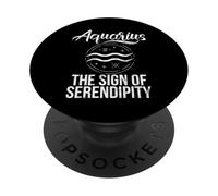 Le Signe de la sérendipité Verseau PopSockets PopGrip Adhésif