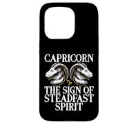 Le Signe de l'esprit inébranlable Capricorne Coque pour iPhone 15 Pro