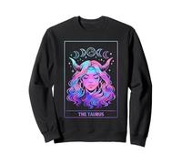 Le Signe du Zodiaque Taureau Phases de Lune Tarot Céleste Esthétique Sweatshirt