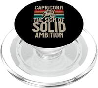 Le Signe d'une Ambition Solide Capricorne PopSockets PopGrip pour MagSafe