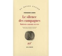 Le Silence des campagnes Modestes constats en vers - Ferdinando Camon - Gallimard - broché - Roman
