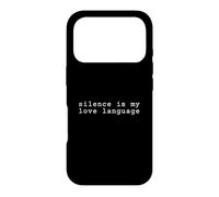 Le Silence est Mon Amour langages Coque pour iPhone 17 Pro