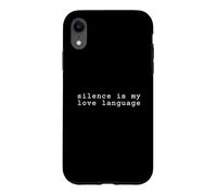 Le Silence est Mon Amour langages Coque pour iPhone XR
