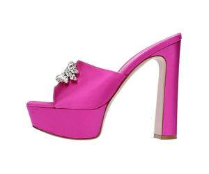 Le Silla - Sandalo Ninfea Satinorchidea - Femme - Chaussures - Rose - Taille: 40 EU