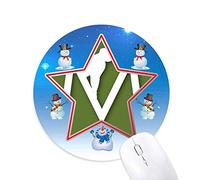 le singe monte la silhouette dominant bonhomme de neige, tapis de souris série star mat