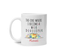 Le Site Où L'On Devient Développeur Web Mug Unique Tasse À Thé Drôle Tasse À Café Cadeaux Fantaisie Pour Bureau Collègue Anniversaire 330Ml