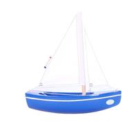Le sloop bleu- bateau en bois 21cm