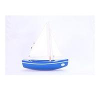 Le Sloop Bleu- Bateau en bois 21cm Multicolore G