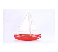 Le Sloop Rouge - Bateau en bois 21cm Multicolore G