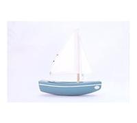 Le Sloop Vert abysses - Bateau en bois 21cm Multicolore G