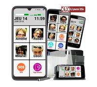 Le SMART PHOTO CONTACT 6,3 pouces : Smartphone senior grande taille dédié uniquement au minimum : appel sos, whatsApp