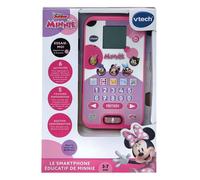 VTech – Smartphone éducatif – Minnie – Écran rétroéclairé, 4 jeux, contenu en français – 3-7 ans