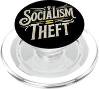 Le socialisme est Un vol Pro capitalisme PopSockets PopGrip pour MagSafe