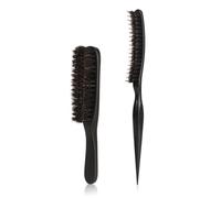 Le soin des cheveux comprend un peigne à dents larges et une brosse à base rembourrée pour démêler et coiffer sans dommages, brosse à cheveux transparente