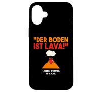 Le Sol est en éruption du Volcan de Lave Vésuve Coque pour iPhone 16 Plus