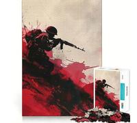 Le Soldat Minimaliste Puzzle de 1000 pièces pour Adolescents Jouet cognitif et ludique Motif à Assembler Pièce d'art 50x75cm