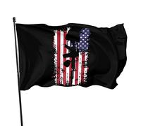 Le soldat tombé sur le drapeau 3x5 pieds avec deux œillets en laiton, double couture, couleurs vives, anti-décoloration