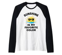 Le Soleil est ma Couleur préférée pour Les Vacances d'été de Style Kawaii Manche Raglan