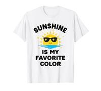 Le Soleil est ma Couleur préférée pour Les Vacances d'été de Style Kawaii T-Shirt