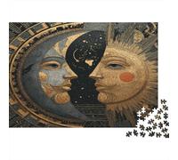 Le Soleil et la Lune se Font Face 1000pcs (75x50cm) Puzzles Adaptés Aux Adultes Et Aux Personnes Âgées De 14 Ans Et Plus