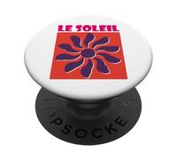 Le Soleil Summer Sun Good Vibes Design PopSockets PopGrip Adhésif