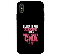 Le Sommeil, C'est pour Sissies Nurse Funny Nursing CNA Women Coque pour iPhone X/XS