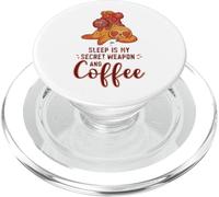 Le Sommeil est Mon Arme secrète : Fatigué, Paresseux, café PopSockets PopGrip pour MagSafe