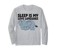Le Sommeil est Mon langage d'amour Drôle de Sieste Manche Longue