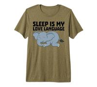 Le Sommeil est Mon langage d'amour Drôle de Sieste T-Shirt Haut de Gamme