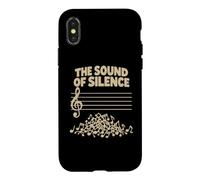 Le Son du Silence, Dicton drôle, Notes de Musique, Personnel Musical Coque pour iPhone X/XS