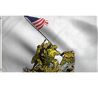 Le Soulèvement D'Iwo Jima Par Les États-Unis Drapeaux Avec Œillets Drapeau De Jardin Couleurs Vives Bannière Pour Vacances Célébrations Balcon 3X5Ft