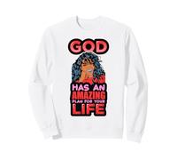 Le Sourire de Dieu est la Victoire : Melanin Women Juneteenth Queen Sweatshirt
