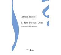Le Sous-lieutenant Gustel - Arthur Schnitzler - Sillage - broché - Roman