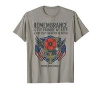 Le Souvenir est la promesse Que Nous tenons et honorons nos héros 5 T-Shirt